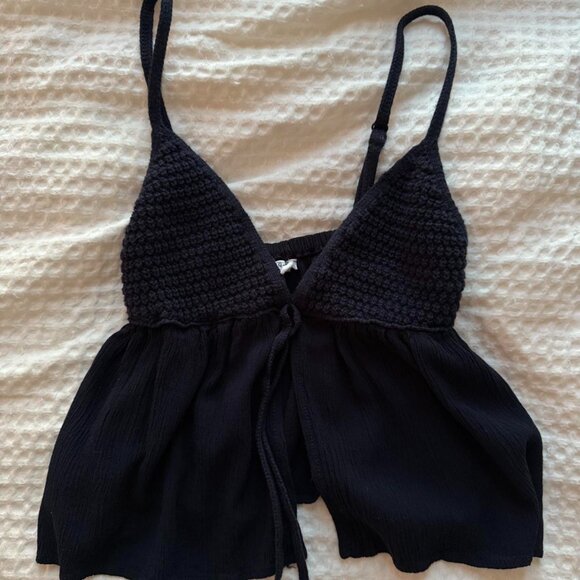 Crotchet Garage Navy Cami Size XS - Picture 1 of 3